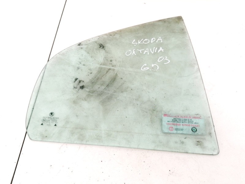 Skoda Octavia 2002 Quarter glass - REAR RIGHT