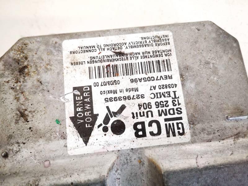 13256904 Opel Corsa 2007 Steuergerät ECU Modul Airbag steuergerät - Thumbnail 2