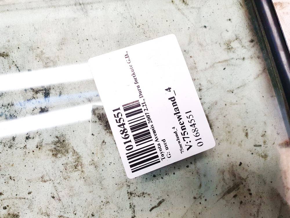 Toyota Avensis 2007 Dreieck, Dreieckscheibe, Fenster Hinten Rechts - Thumbnail 2