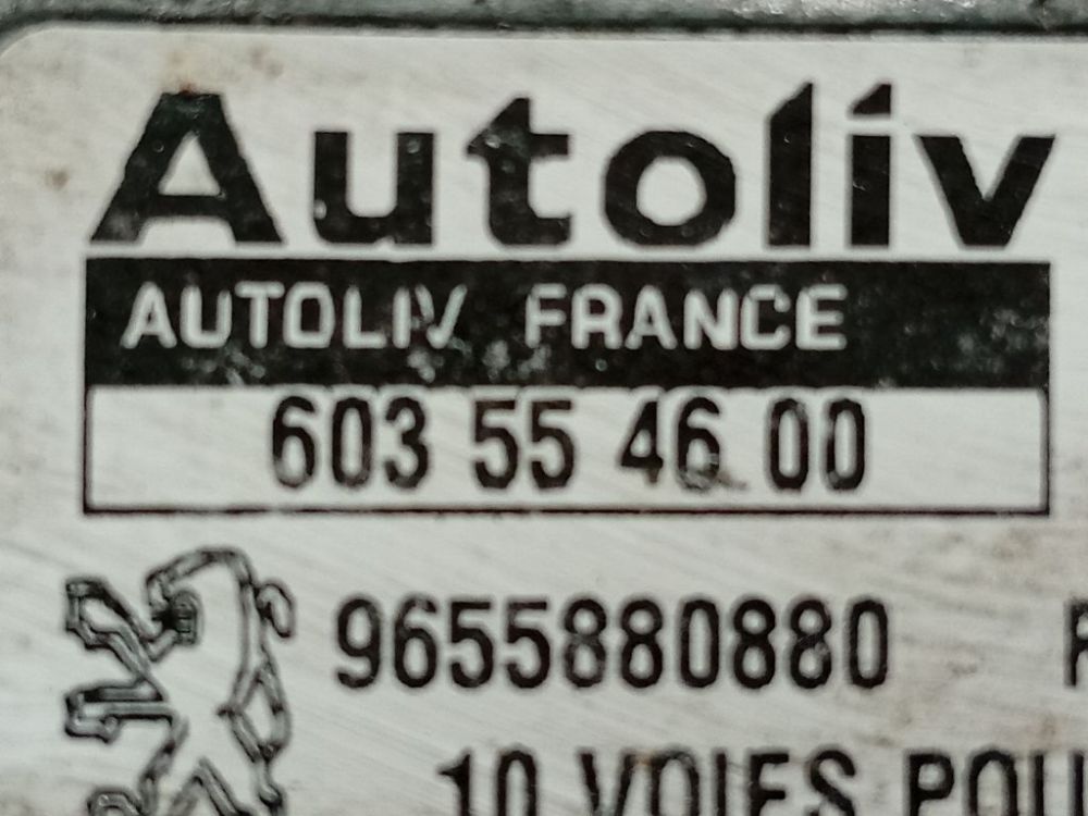 603554600 Peugeot 407 2005 Steuergerät ECU Modul Airbag steuergerät - Thumbnail 4