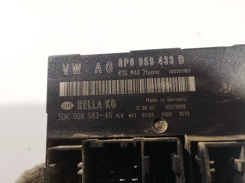 8P0959433B Audi A3 2003 General Module Comfort Relay (Unit) - Thumbnail 3