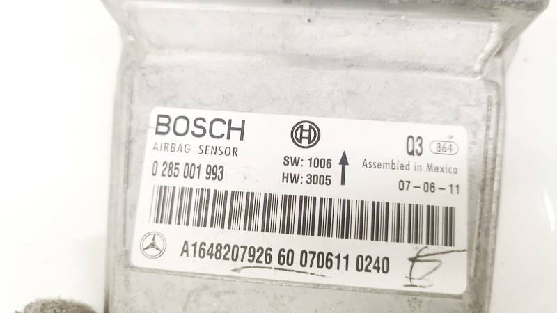 A1648207926 Mercedes-Benz ML-CLASS 2007 CENTRALITA AIRBAG - Thumbnail 2