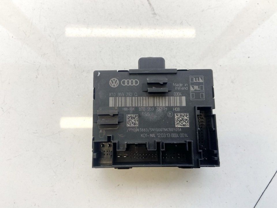 8T0959792Q Audi A5 2014 Door control relay (DOOR CONTROL UNIT MODULE ECU ) - Thumbnail 2