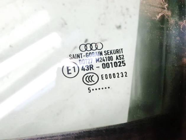 DOT27M24100AS2 Audi A3 2006 Door-Drop Glass - FRONT LEFT - Thumbnail 3