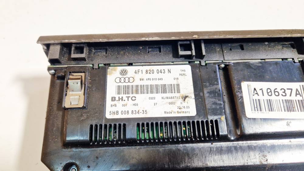 4F1820043N Audi A6 2005 Climate Control Panel (heater control switches) - Thumbnail 3