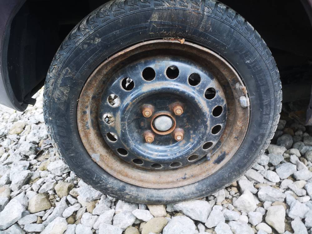 4X100 Nissan Pixo 2010 Skardiniu ratu komplektas R14 - Thumbnail 2