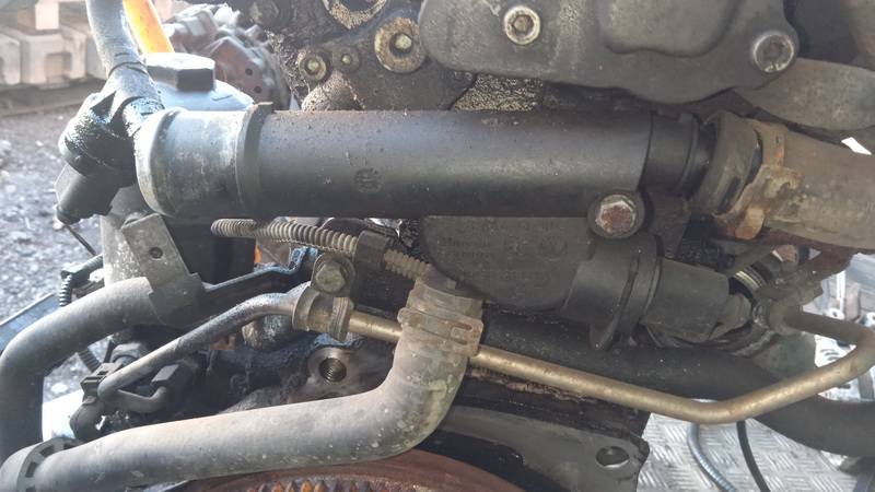 038121132D Volkswagen Golf 2004 Coolant Flange (Engine Coolant Thermostat Housing Cover)