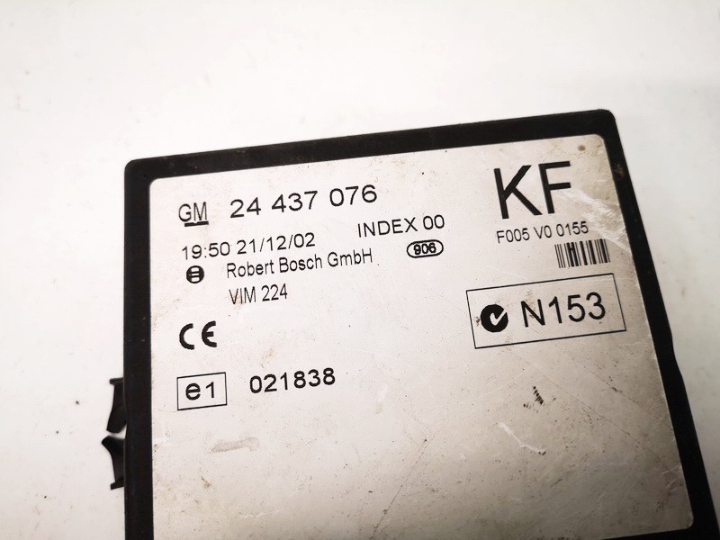 24437076KF Opel Astra 1999 General Module Comfort Relay (Unit) - Thumbnail 2