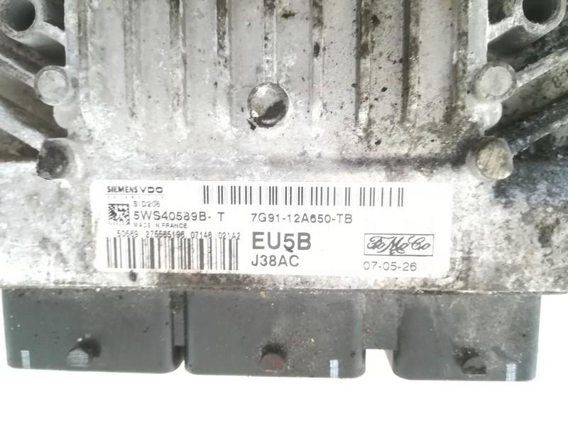 7G9112A650TB Ford S-Max 2007 ECU Engine Computer (Engine Control Unit) - Thumbnail 2