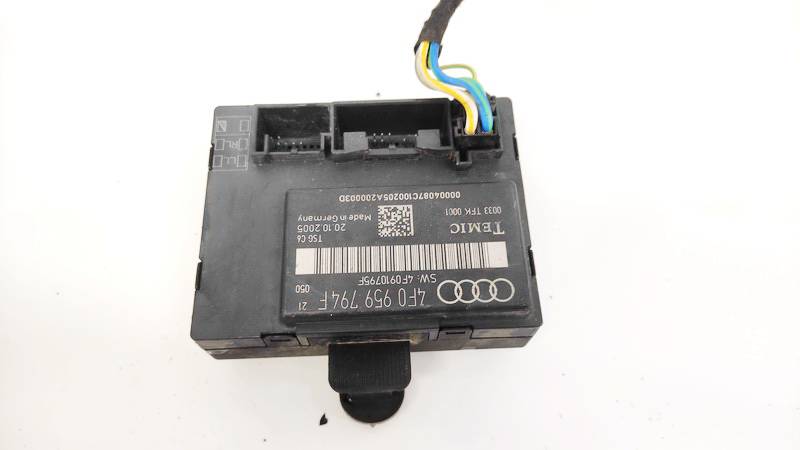 4F0959794F Audi A6 2005 Door control relay (DOOR CONTROL UNIT MODULE ECU ) - Thumbnail 2