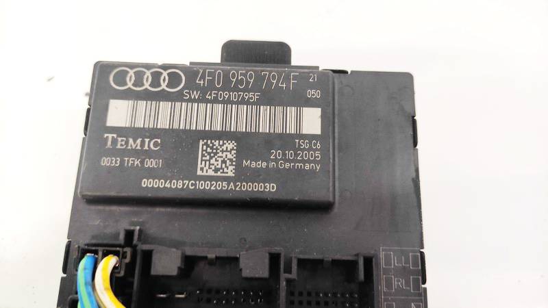 4F0959794F Audi A6 2005 Door control relay (DOOR CONTROL UNIT MODULE ECU ) - Thumbnail 3