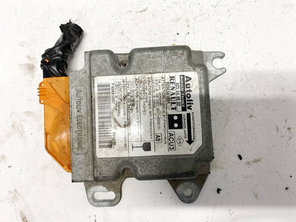 8200381654 Renault Kangoo 2007 Airbag crash sensors module