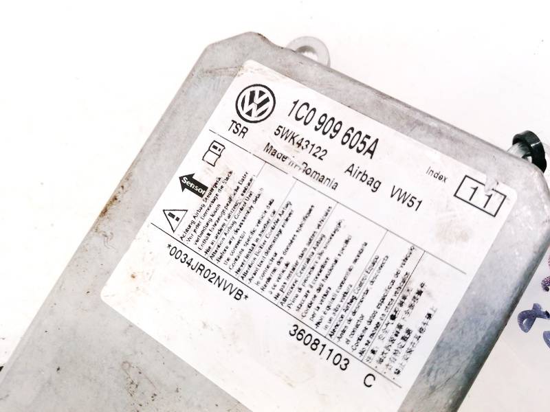 1C0909605A Volkswagen Transporter 2009 CENTRALITA AIRBAG - Thumbnail 3