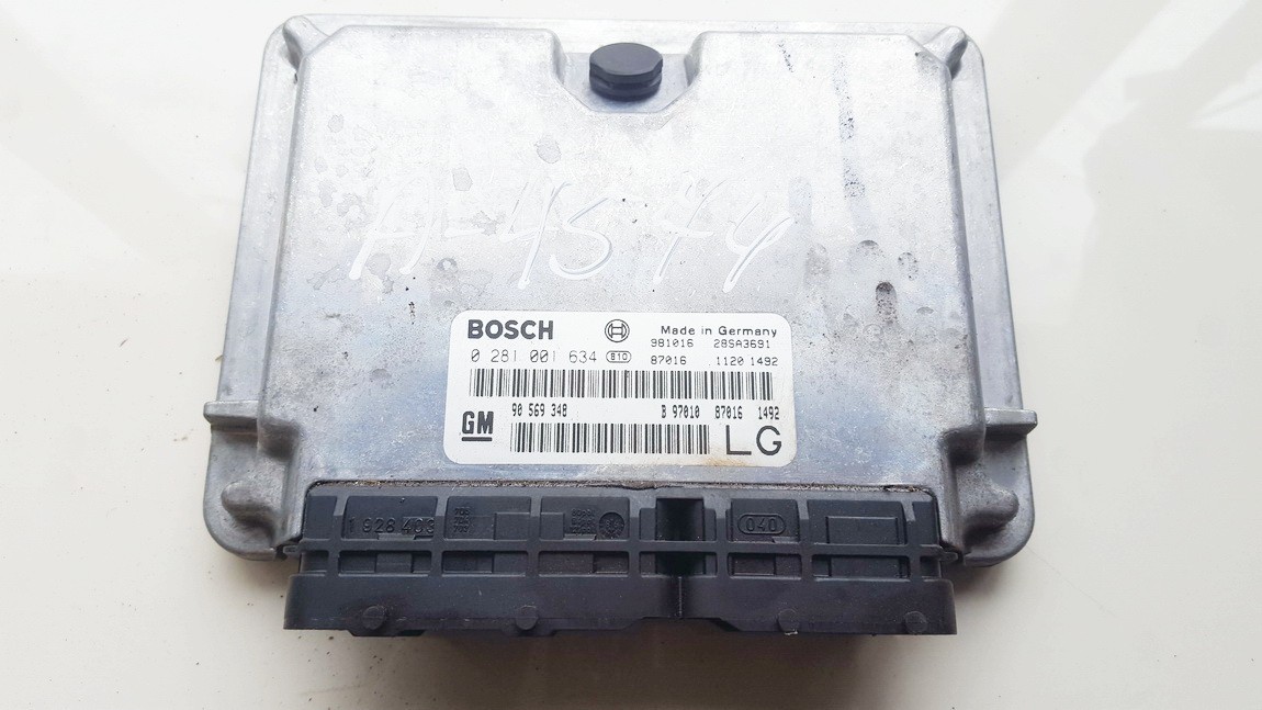 90569348 Opel Vectra 1998 Motormanagement, Steuergerät, ECU