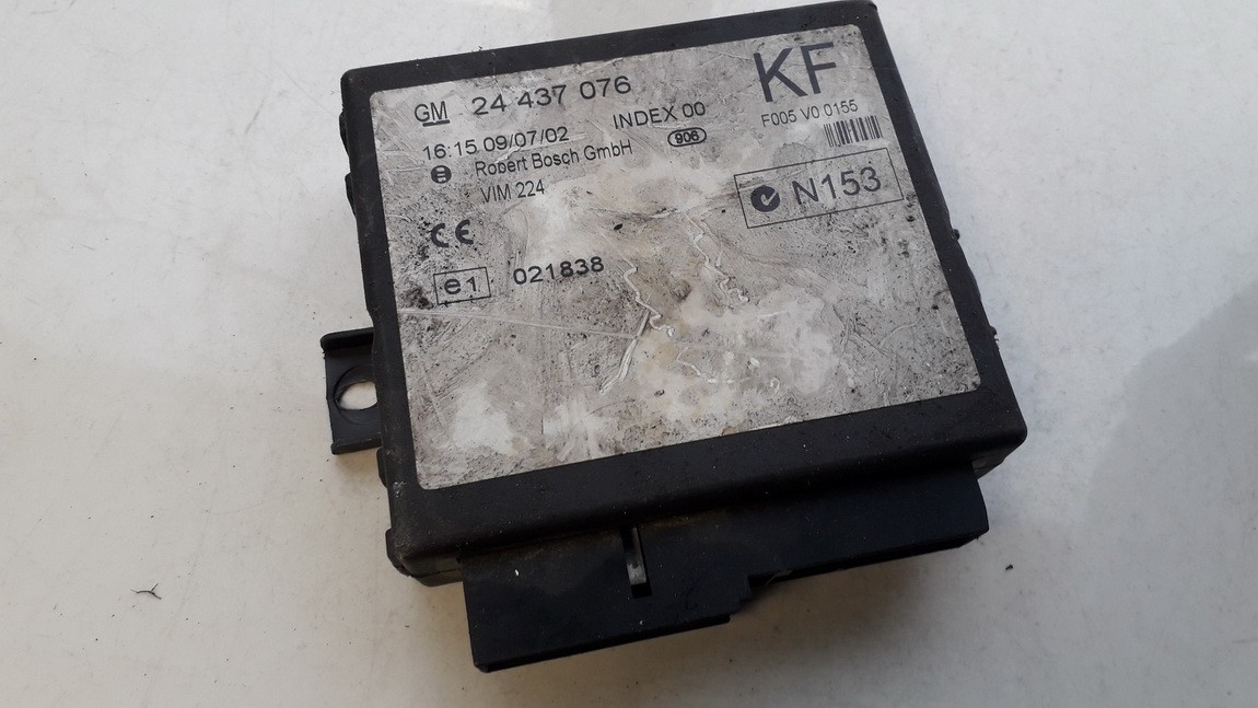 24437076KF Opel Zafira 2000 General Module Comfort Relay (Unit)