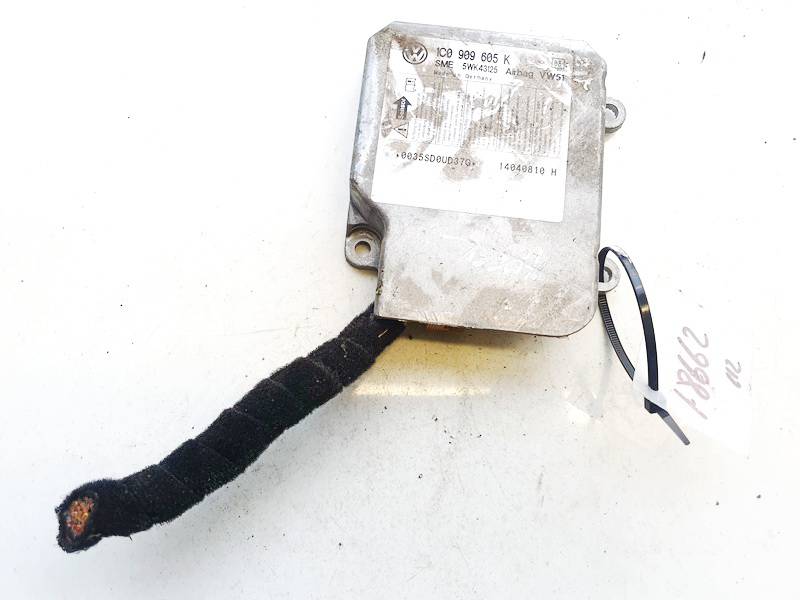 1C0909605K Volkswagen Polo 2004 Airbag crash sensors module - Thumbnail 2