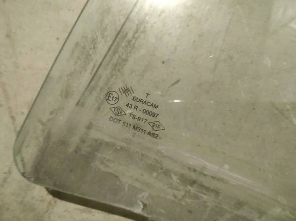 AS2 Dacia Logan 2012 Szyba drzwi - TYLNE LEWE - Thumbnail 2