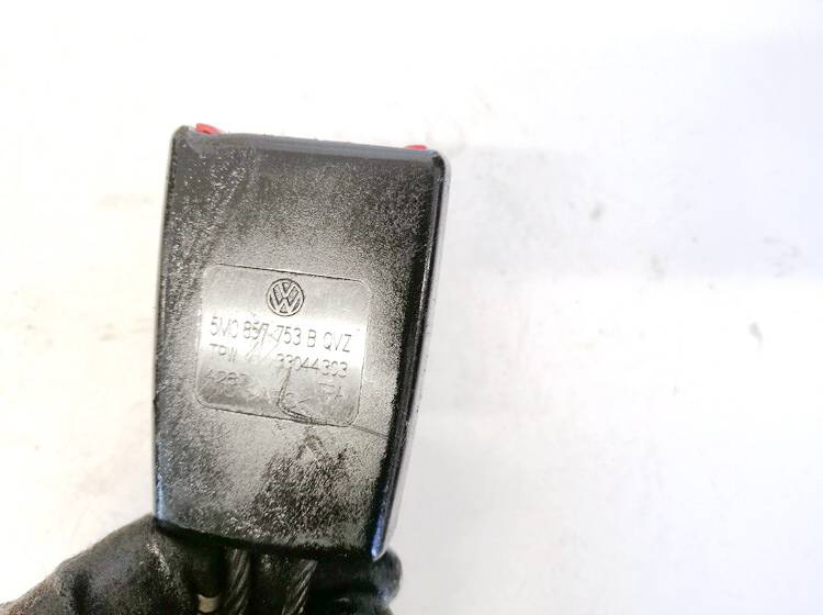 5M0857753B Seat Toledo 2009 Zaczep pasa bezpieczeństwa - TYLNE LEWE - Thumbnail 3