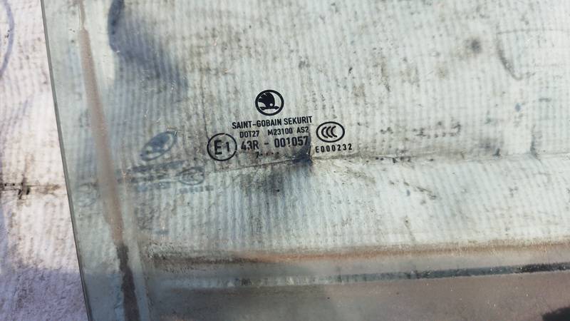 AS2 Skoda Fabia 2008 Door-Drop Glass - FRONT RIGHT - Thumbnail 3