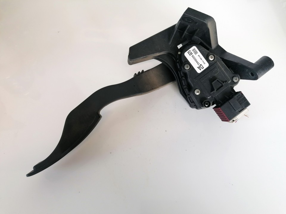 93335443 Opel Meriva 2005 Accelerator throttle pedal (potentiometer)