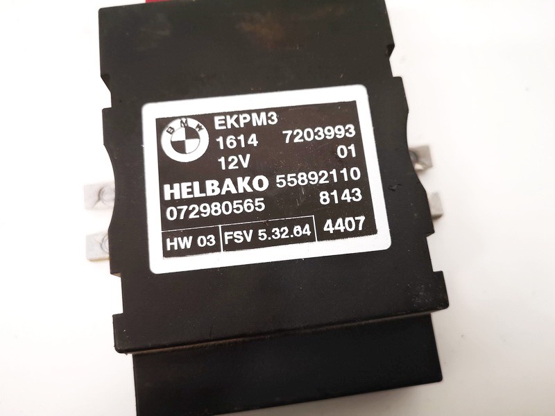 16147203993 55892110 Fuel Pump Relay BMW 5Series 2005 EIS01444764
