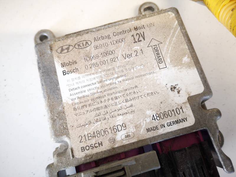 959101D600 Kia Carens 2007 SRS gaisa spilvena dators – gaisa spilvenu vadības bloks - Thumbnail 2