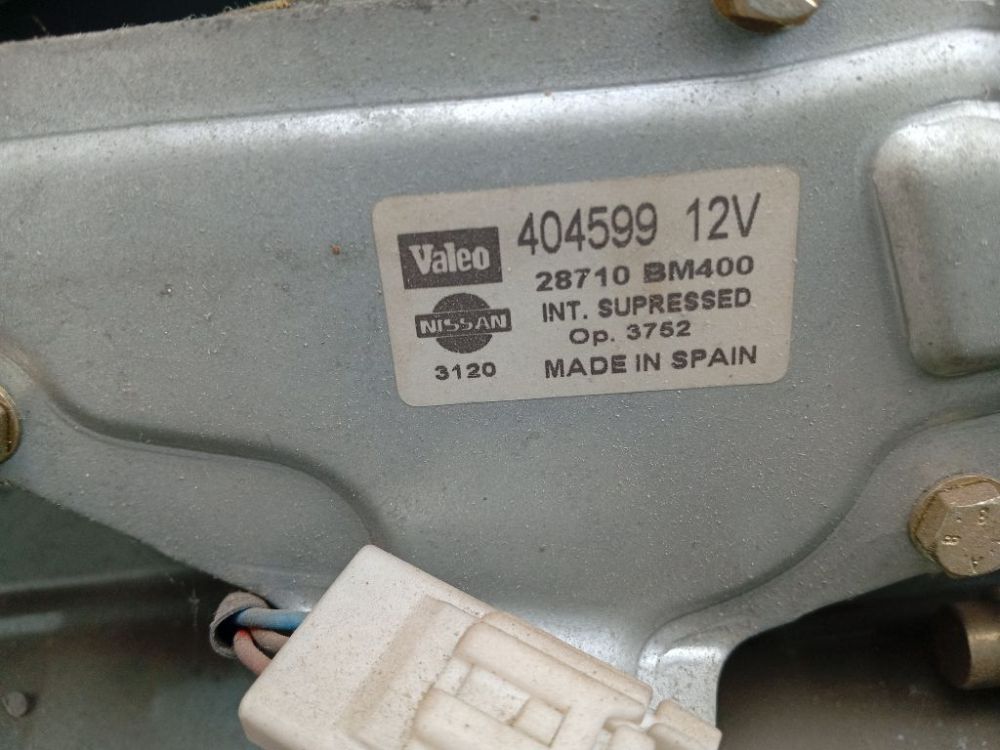 404599 Nissan Almera 2000 Aizmugurējā loga slotiņas motors - AIZMUGURE - Thumbnail 4