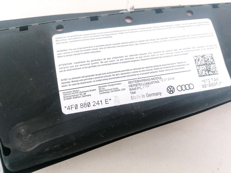 4F0880241E Audi A6 2006 Seat AIRBAG - Thumbnail 3