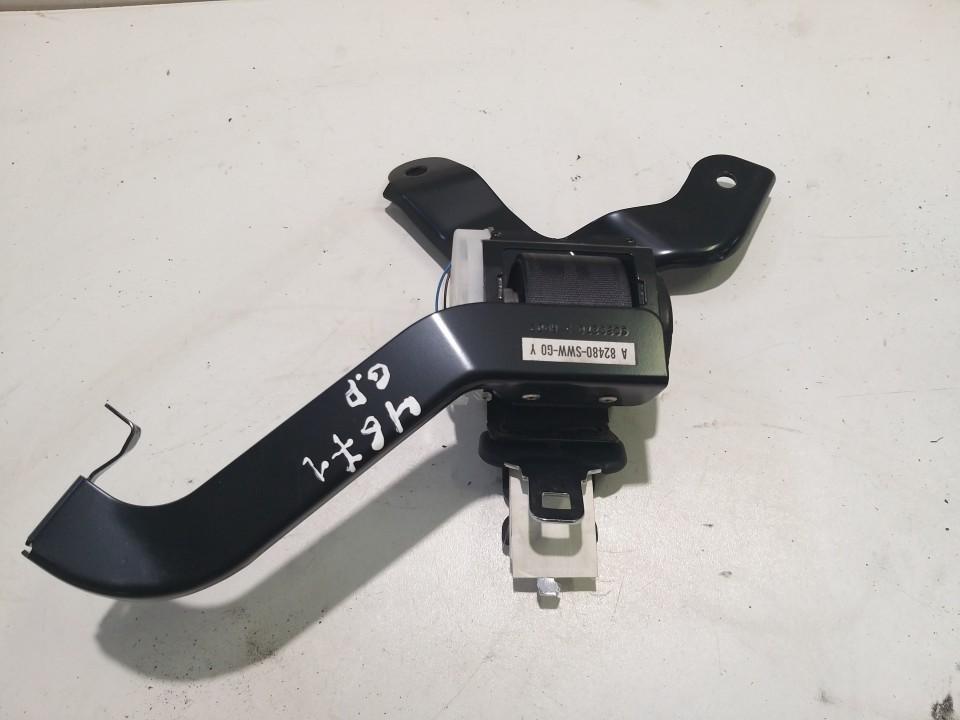 A82480SWWG0Y Honda CR-V 2009 Seat belt - REAR MIDDLE
