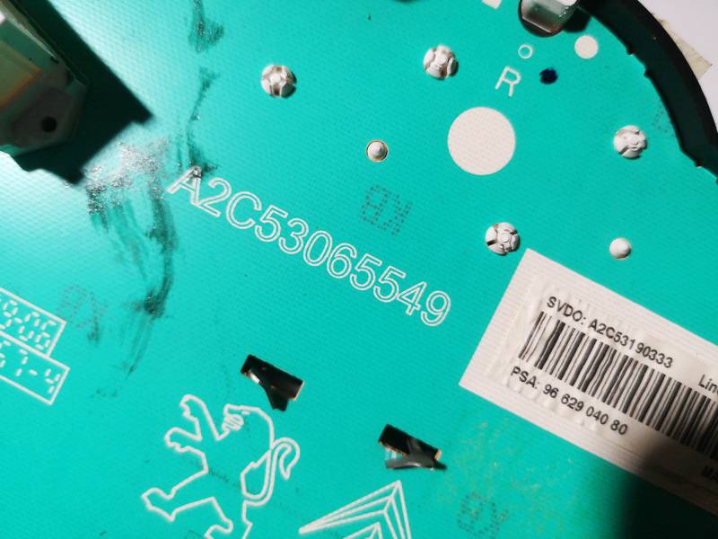 A2C53065549 Peugeot 207 2007 Tacho Tachometer Kombiinstrument - Thumbnail 3