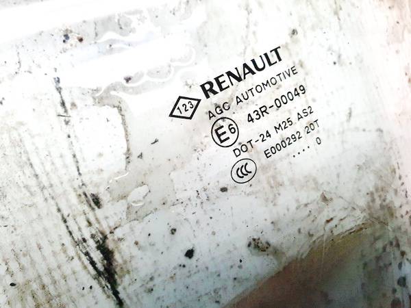 DOT24M25AS2 Renault Scenic 2010 Door-Drop Glass - FRONT LEFT - Thumbnail 3