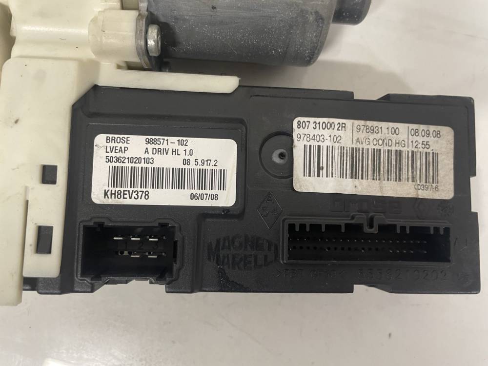 0130822330 Renault Laguna 2008 Fensterhebermotor Vorne Linke - Thumbnail 3