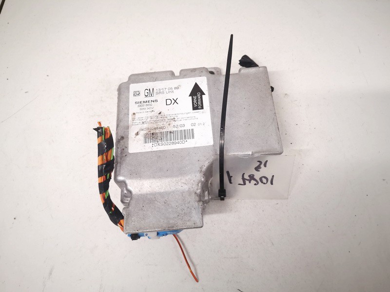 13170589 Opel Signum 2004 SRS gaisa spilvena dators – gaisa spilvenu vadības bloks