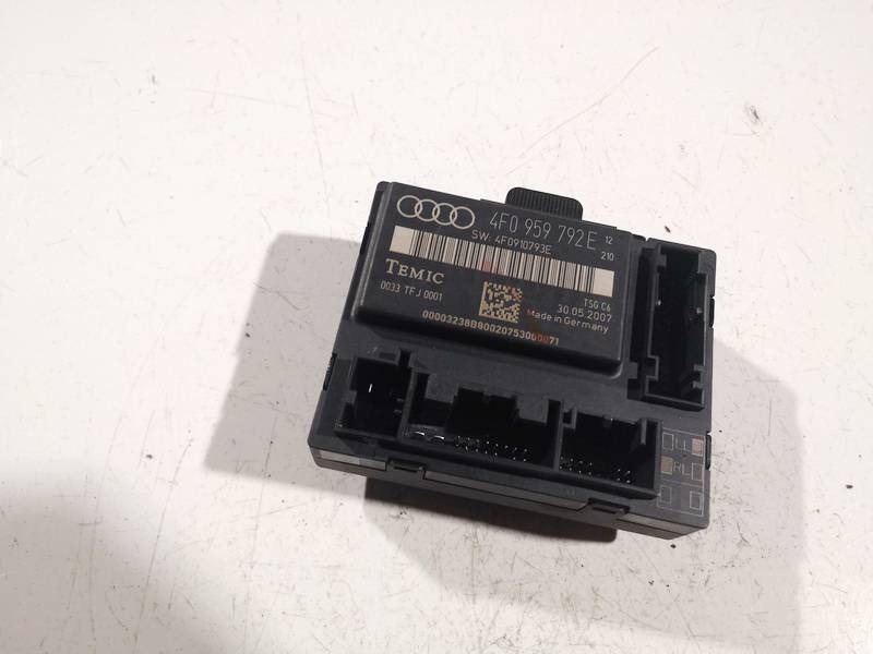 4F0959792E Audi A6 2007 Door control relay (DOOR CONTROL UNIT MODULE ECU )