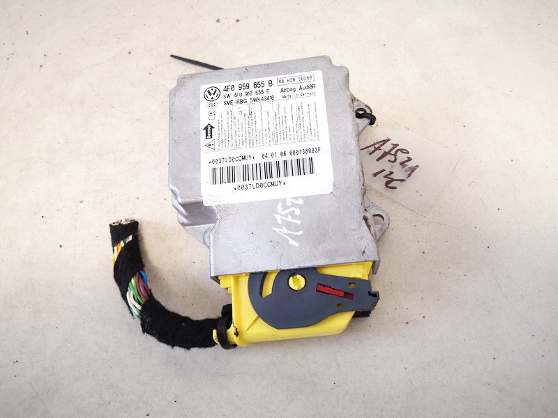 4F0959655B Skoda Octavia 2006 SRS AIRBAG KOMPIUTERIS - ORO PAGALVIU VALDYMO BLOKAS - Thumbnail 2