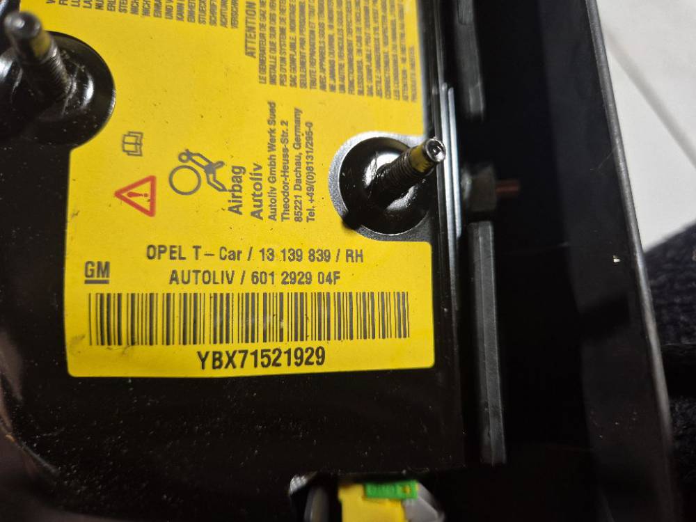 13139839 Opel Astra 2007 Seat AIRBAG - Thumbnail 6