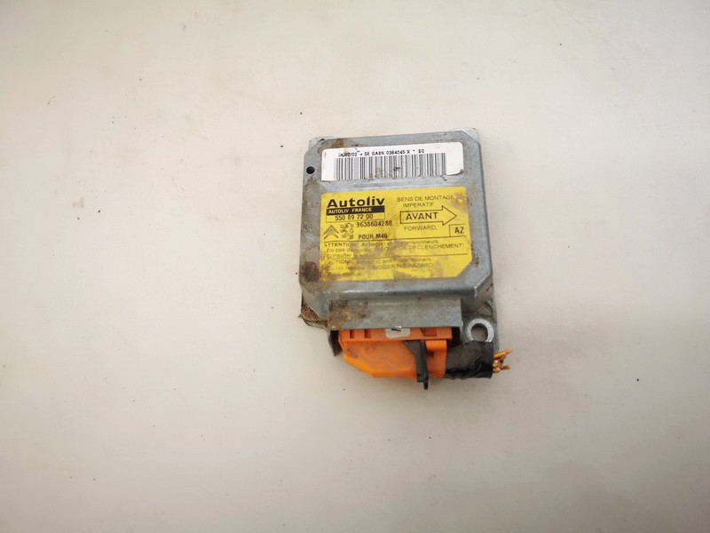 9638604280 Citroen Berlingo 2002 srs-turvatyynyn tietokone – turvatyynyn ohjausyksikkö