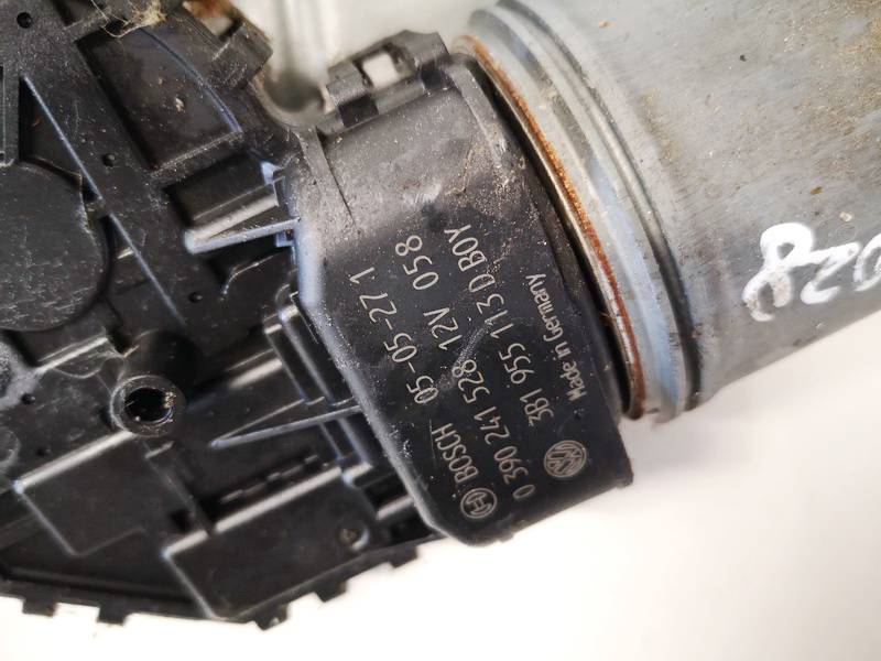 3B1955113D Skoda Superb 2005 Моторчик стеклоочистителя передний - Thumbnail 3