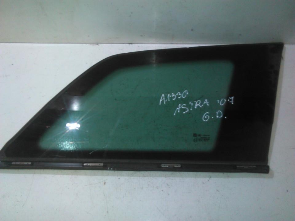 Opel Astra 2008 Corner quarter window glass - REAR RIGHT