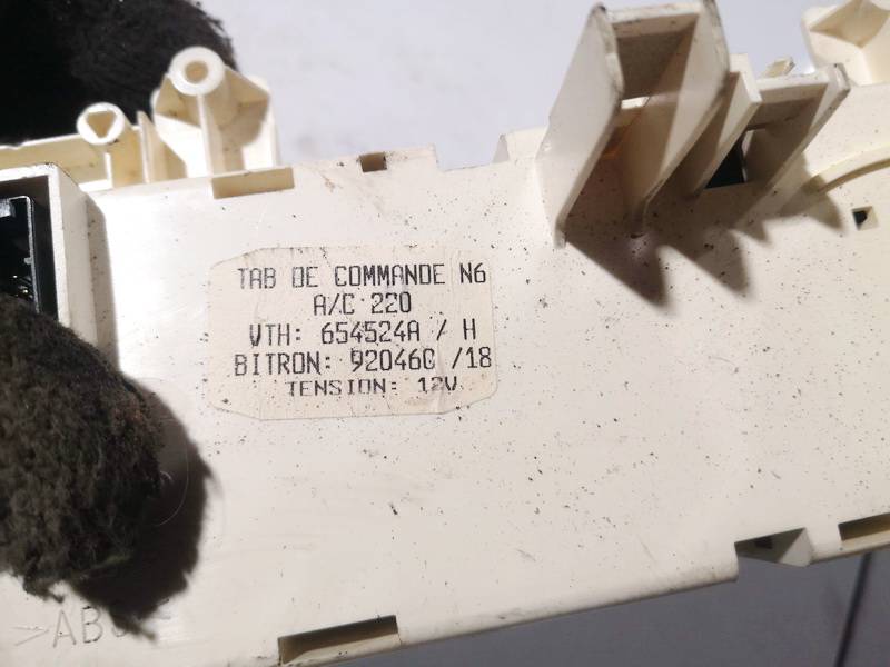 654524A Citroen Xsara 1998 Блок управления климатической установкой - Thumbnail 3