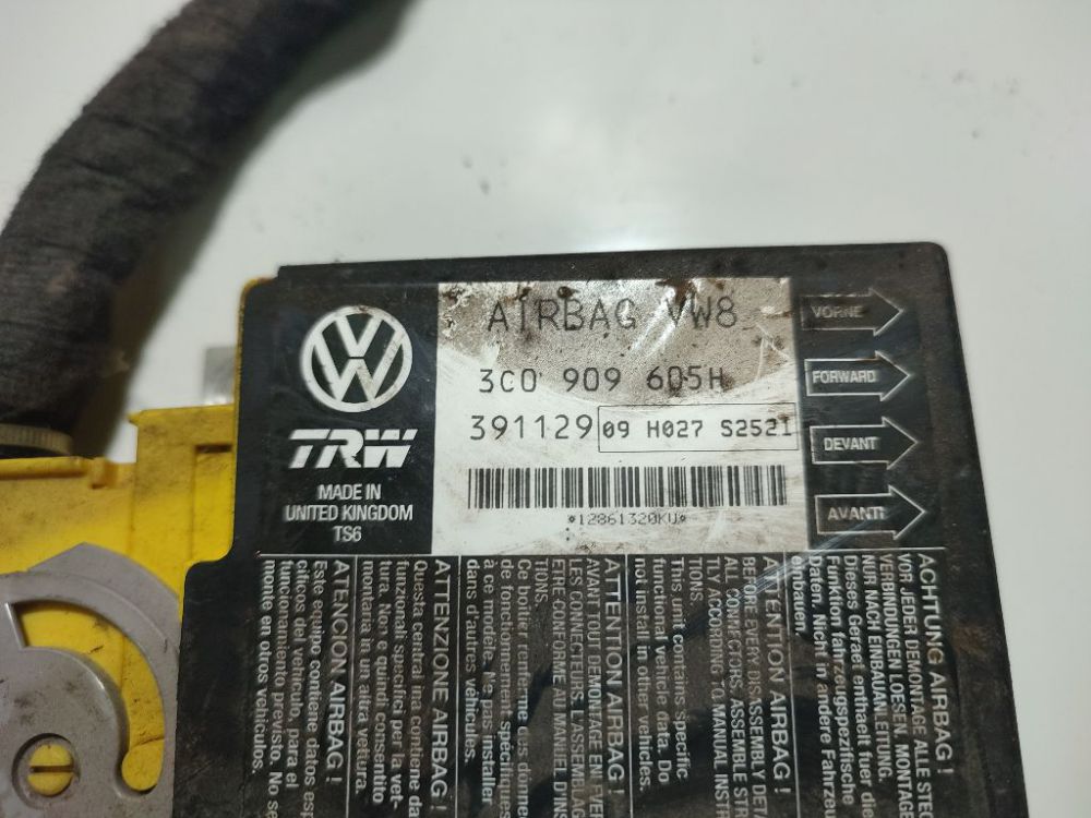 3C0909605H Seat Leon 2007 Airbag crash sensors module - Thumbnail 3