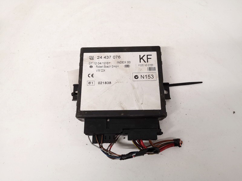 24437076KF Opel Zafira 2002 General Module Comfort Relay (Unit)