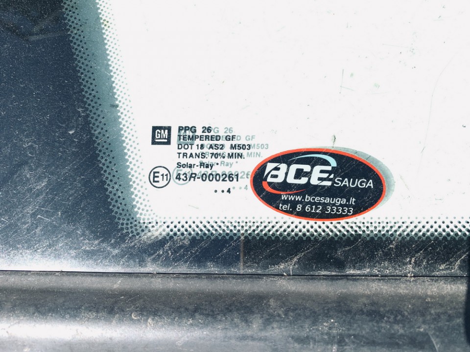 Opel Meriva 2005 Aizmugurējais virsbūves sānu stikls - AIZMUGURE PA KREISI - Thumbnail 3