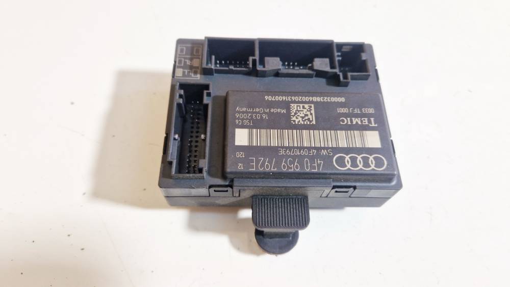 4F0959792E Audi A6 2006 Door control relay (DOOR CONTROL UNIT MODULE ECU )