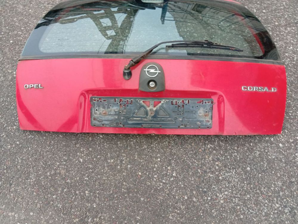 RAUDONAS Opel Corsa 1999 PORTON TRASERO, Puerta del maletero-compartimento de carga - Thumbnail 2