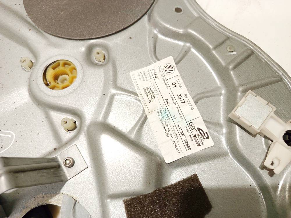 6Q4839402L Volkswagen Polo 2008 Door winder mechanism (Window Regulator) - REAR RIGHT - Thumbnail 3