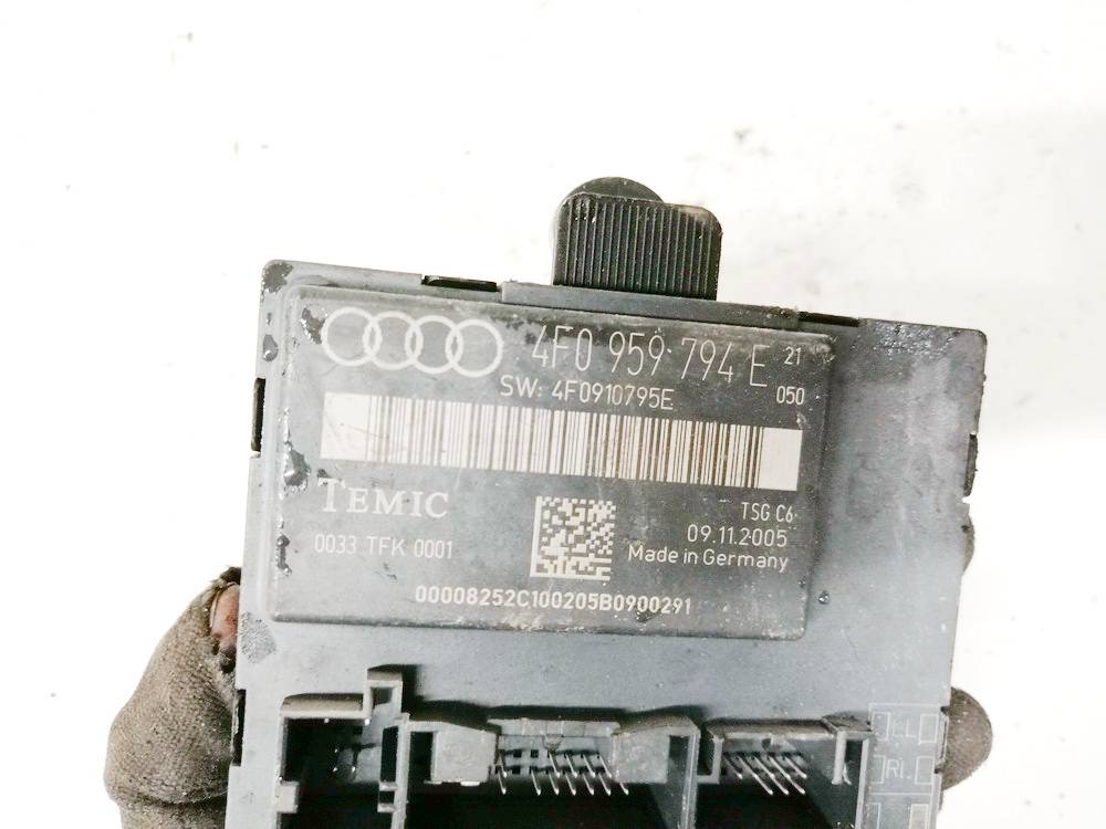 4F0959794E Audi A6 2006 Porte Unité de contrôle - Thumbnail 3