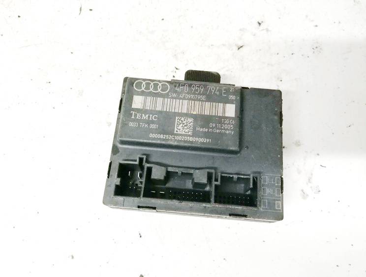 4F0959794E Audi A6 2006 Porte Unité de contrôle