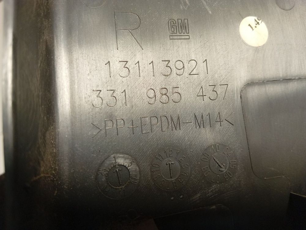 13113921 Opel Astra 2006 Pillar Trim - MIDDLE RIGHT - Thumbnail 4