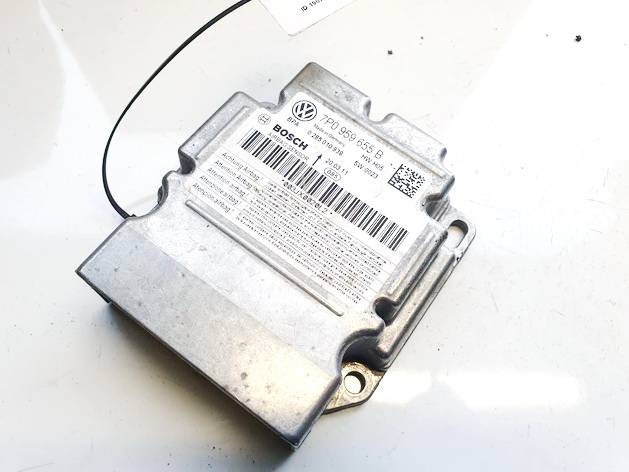 7P0959655B Volkswagen Touareg 2016 Steuergerät ECU Modul Airbag steuergerät - Thumbnail 2